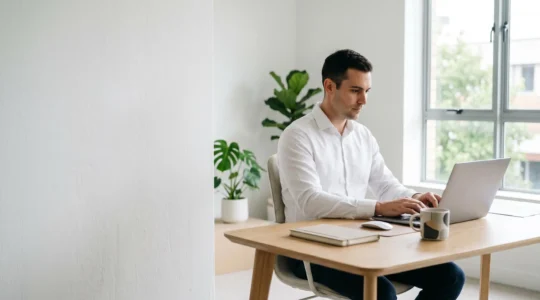 Professionelle Marketinganalystin arbeitet an modernen Dashboards zur ROI-Messung