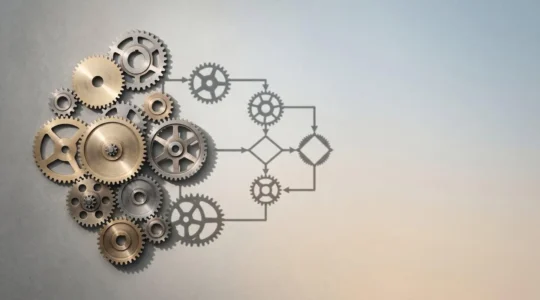 Symbolische Darstellung systematischer Marketingprozesse mit Fokus auf Effizienz und Rentabilitätssteigerung